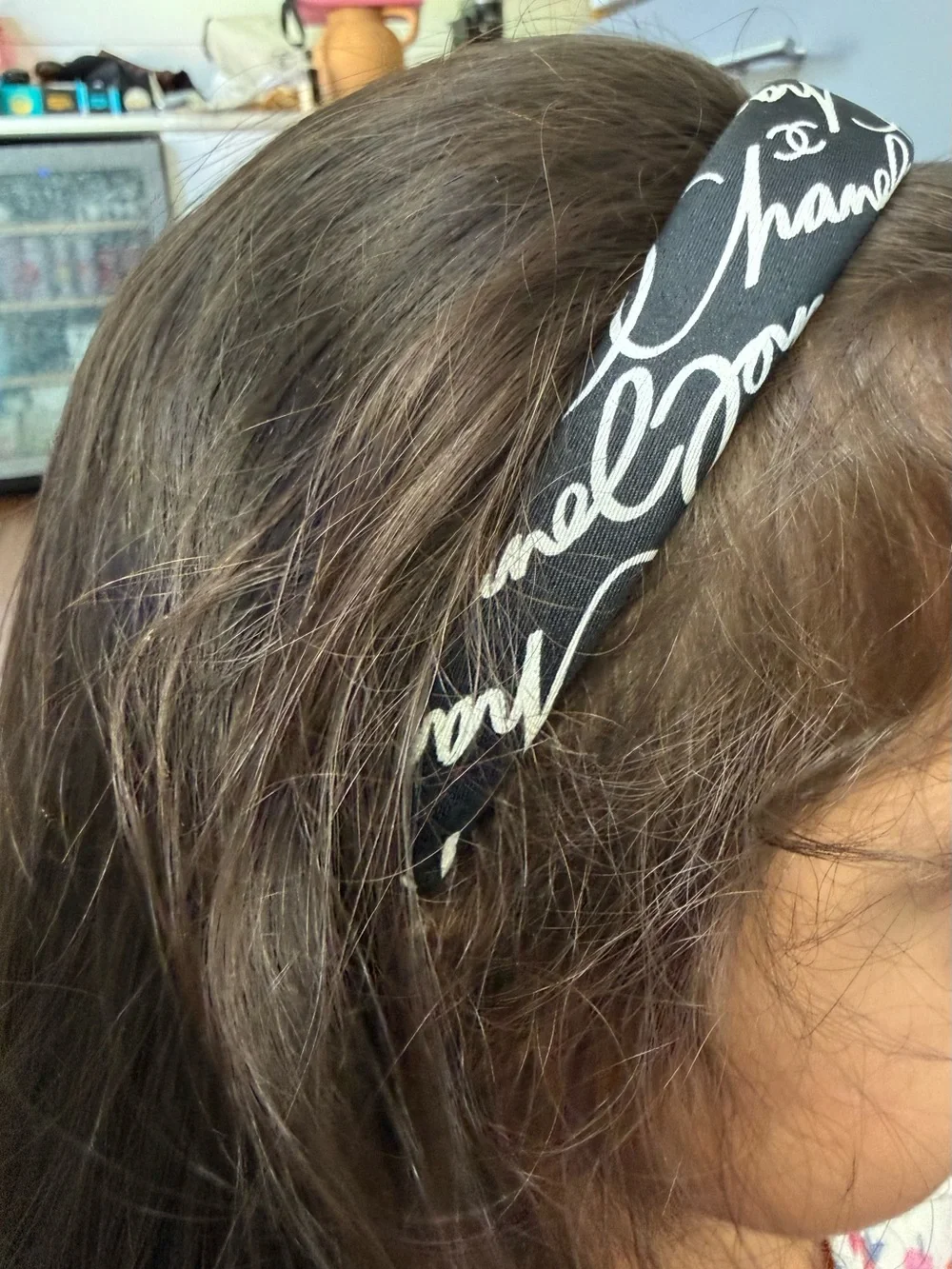 Chanel Black and White Headband